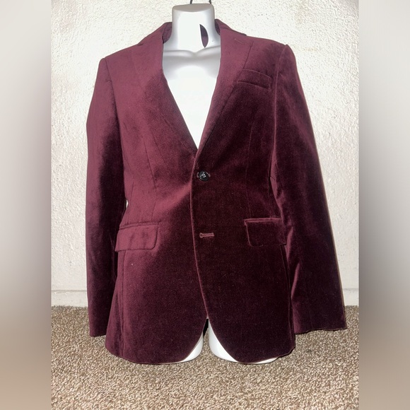 JF blazer suede burgundy - Picture 2 of 3